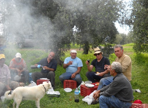 Rustico harvest and a good glass of wine