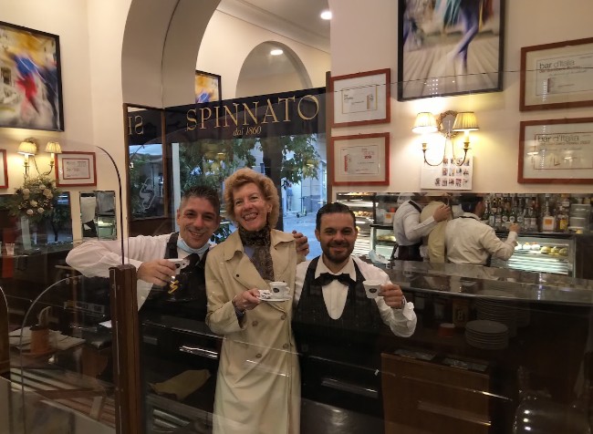 My Spinnato guys where I coffee most mornings