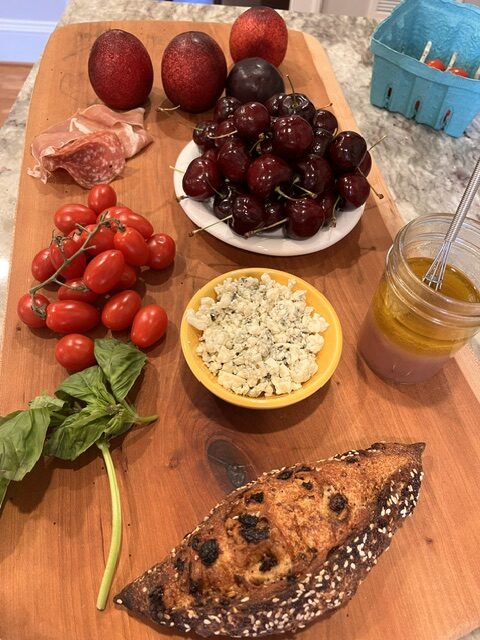 Panzanella prep